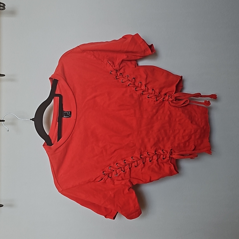 Forever 21 stitched corset tshirt